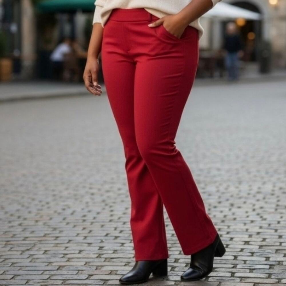 NWT| New York & Company | Red Stretchy Pants | Size XXL TALL